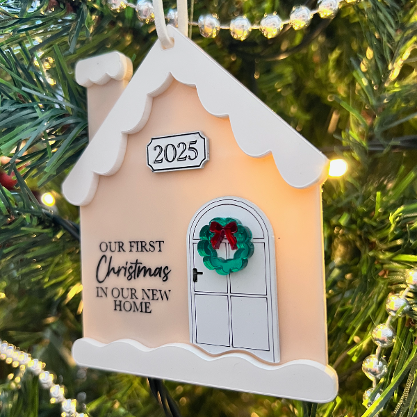 First Home Ornament (4) Our First Home Christmas Ornament - Image 4
