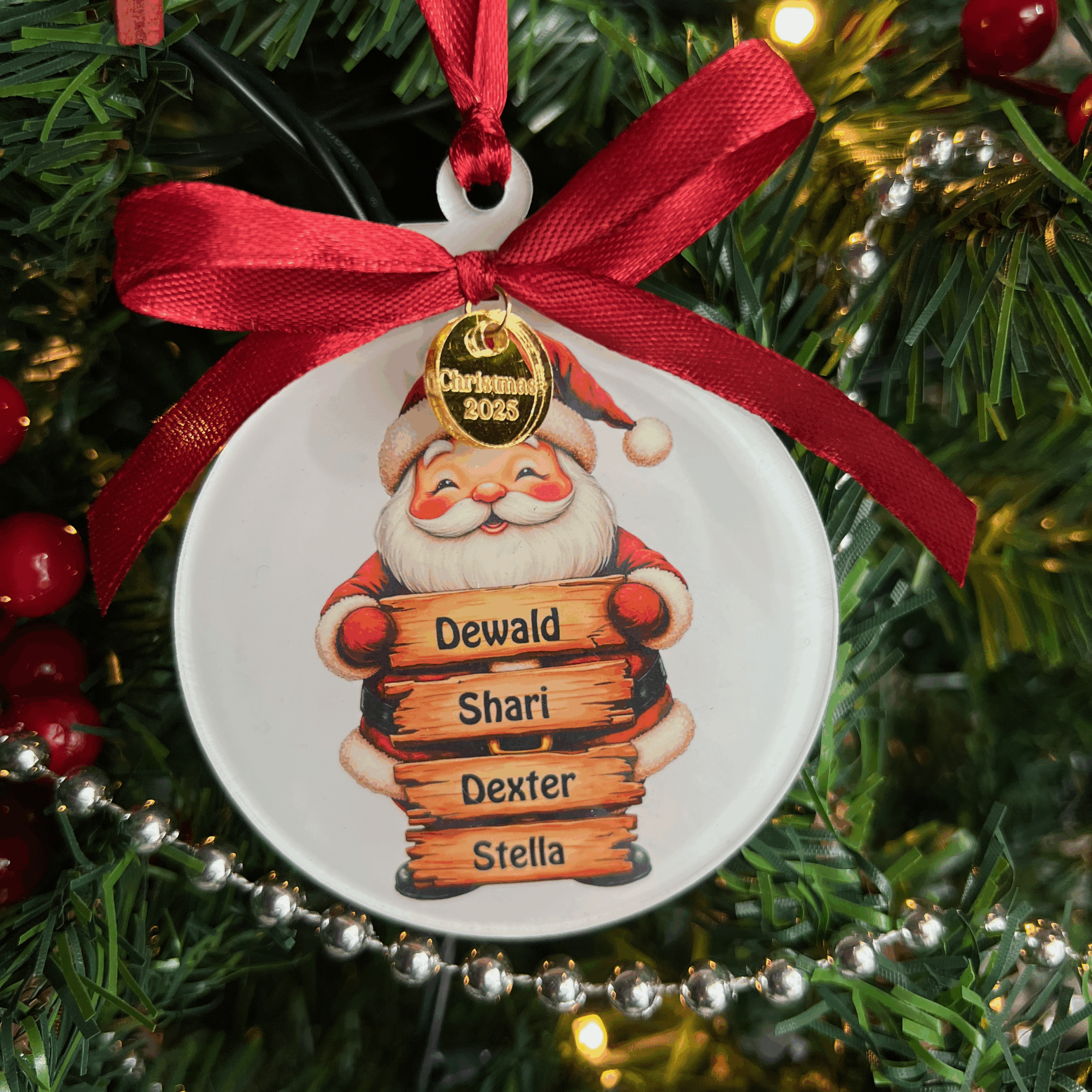 IMG_1535 Santa Family Name Ornament - Image 6
